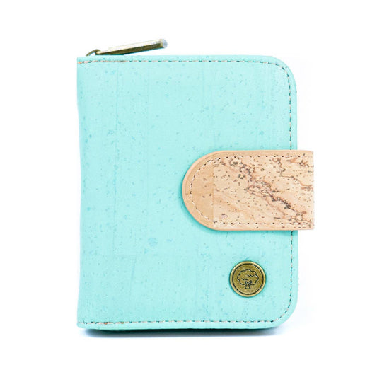 Stylish Solid-Colour Cork Women's Short Wallet