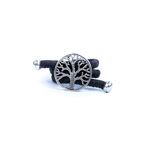 Cork Cord and Alloy Accessories Handmade Rings