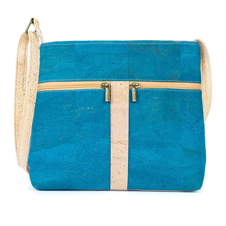 Cork Crossbody Bag with Zipper