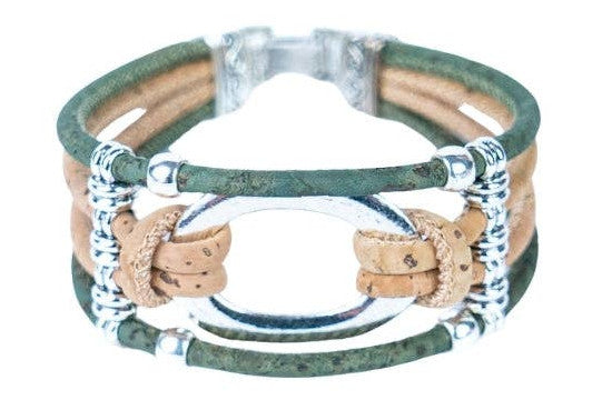 Handcrafted Cork Dazzle Bracelet