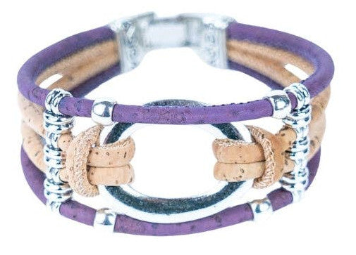 Handcrafted Cork Dazzle Bracelet