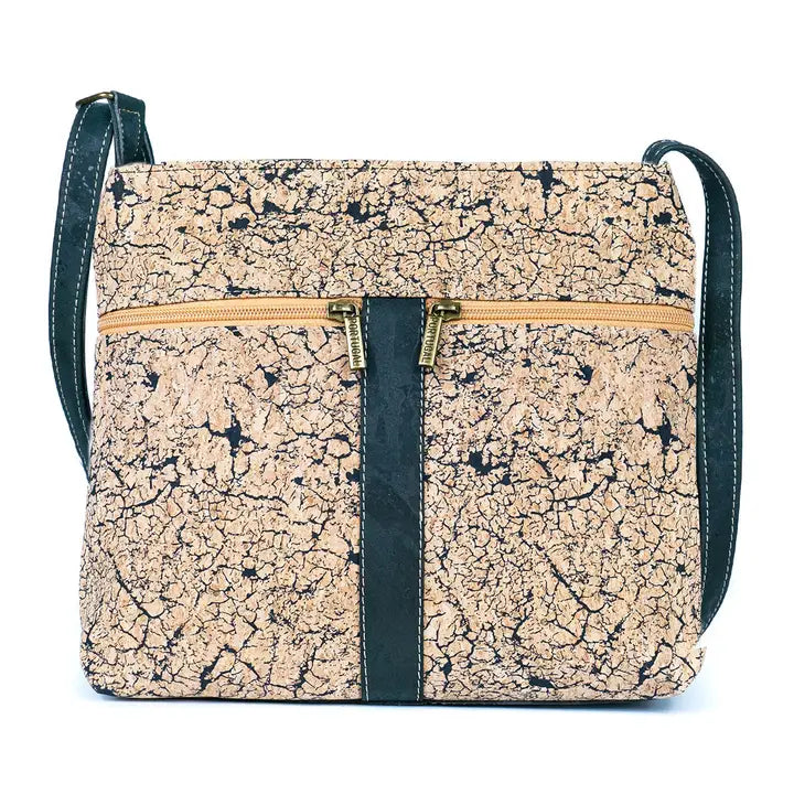 Cork Crossbody Bag with Zipper