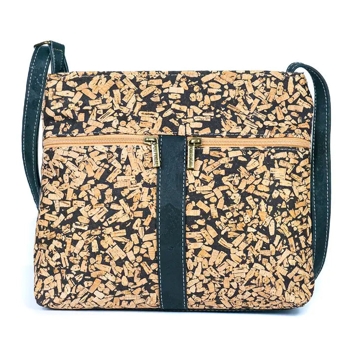 Cork Crossbody Bag with Zipper