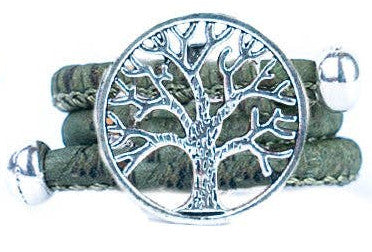 Tree pendant Antique Silver vintage women adjustable Ring