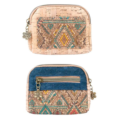 Cute Printed Cork Coin Purse For Women