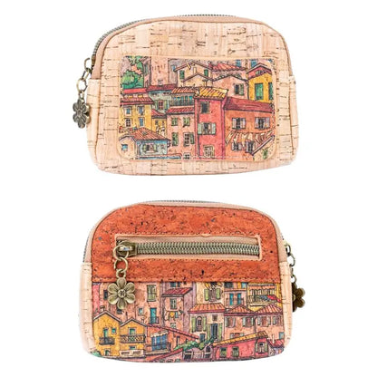 Cute Printed Cork Coin Purse For Women