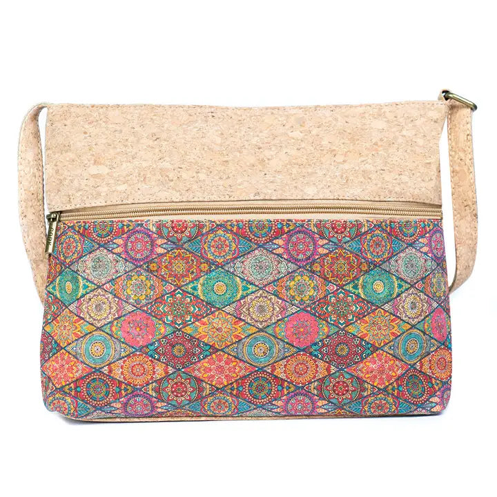 Natural Cork Crossbody Bag Front View