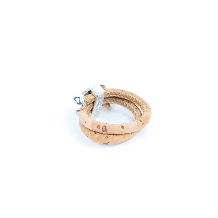 Natural Cork Handmade Fashion Ring