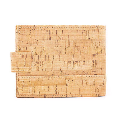 Natural rustic cork wallet for men