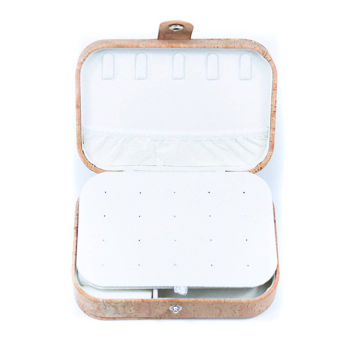 Natural/Golden/Patterned Cork Jewelry Storage Rectangular Bo