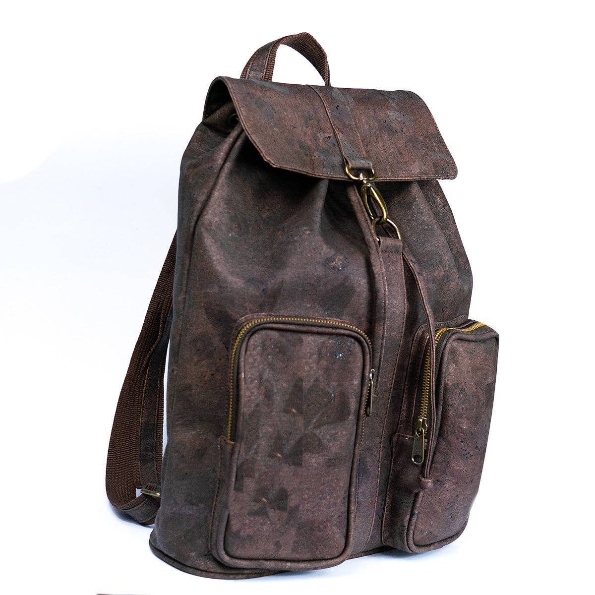 Elegant Urban Cork Men Backpack in Black and  Brown BAGP-267
