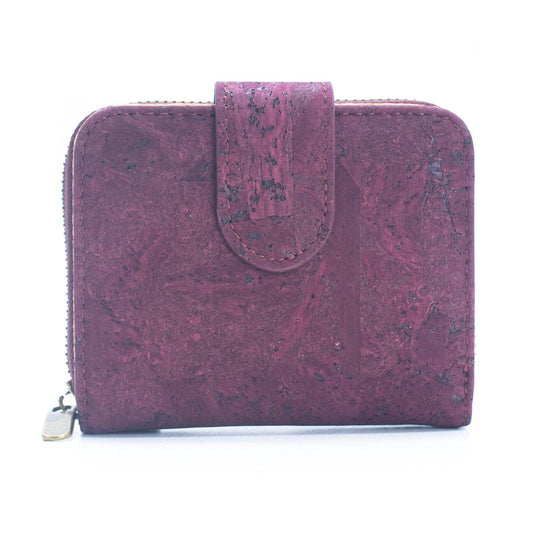 Coloured Cork Ladies' Wallet Anti-RFID Protection