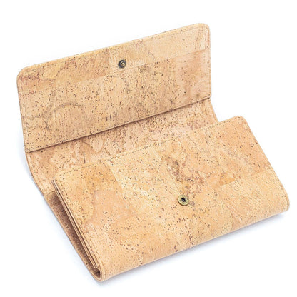 Lux cork bifold smart vegan women's wallet