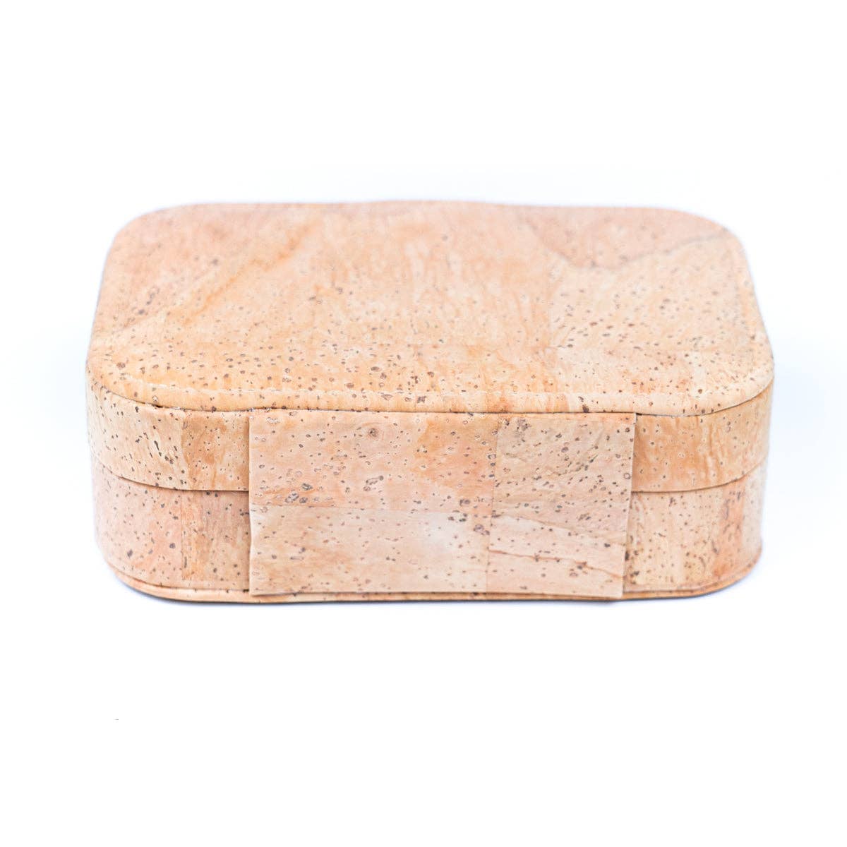 Natural/Golden/Patterned Cork Jewelry Storage Rectangular Bo