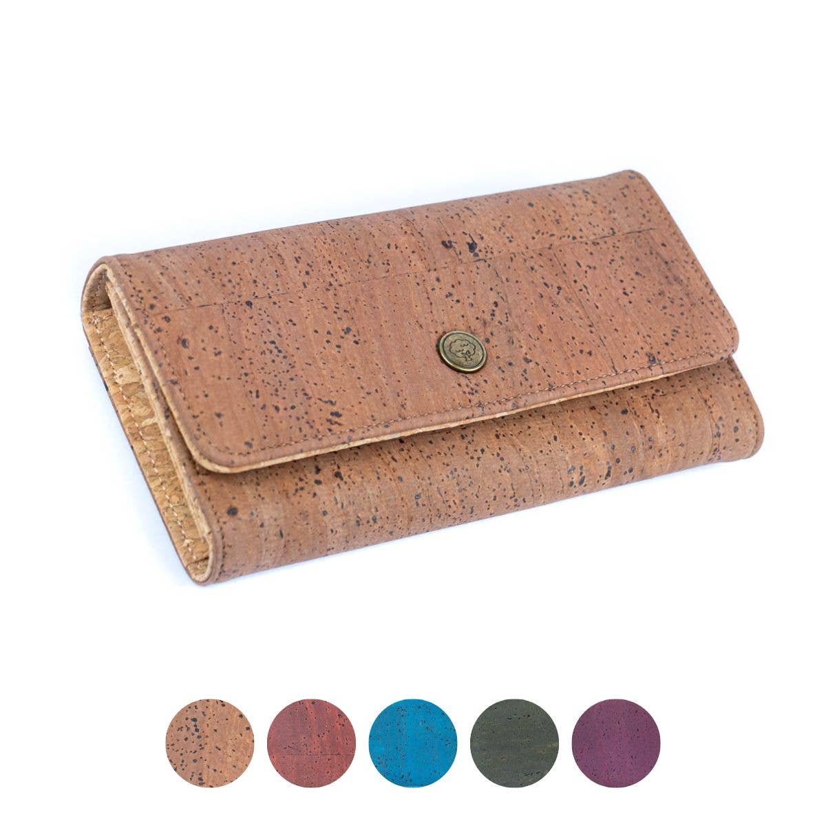 Elegant Cork Women's Foldable Wallet