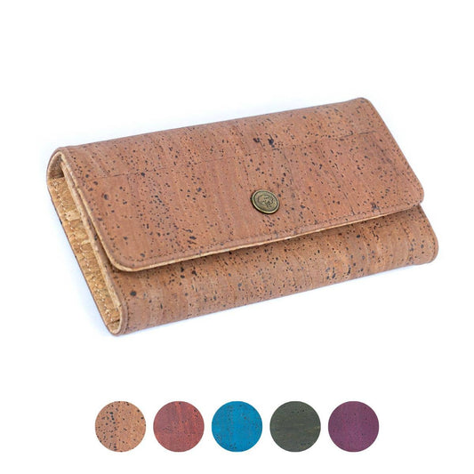 Elegant Cork Women's Foldable Wallet
