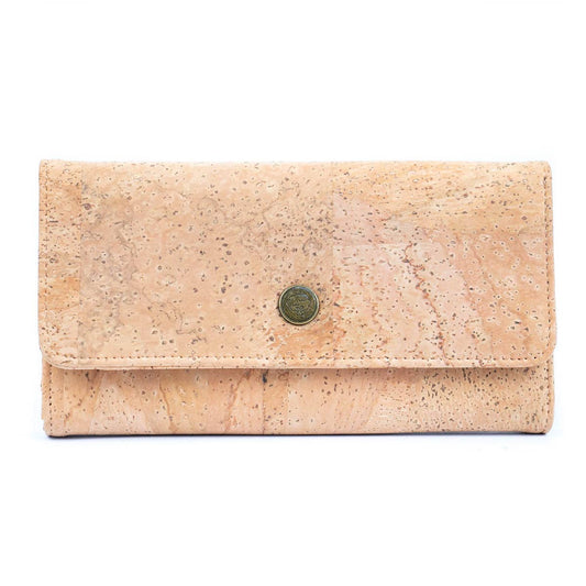 Lux cork bifold smart vegan women's wallet
