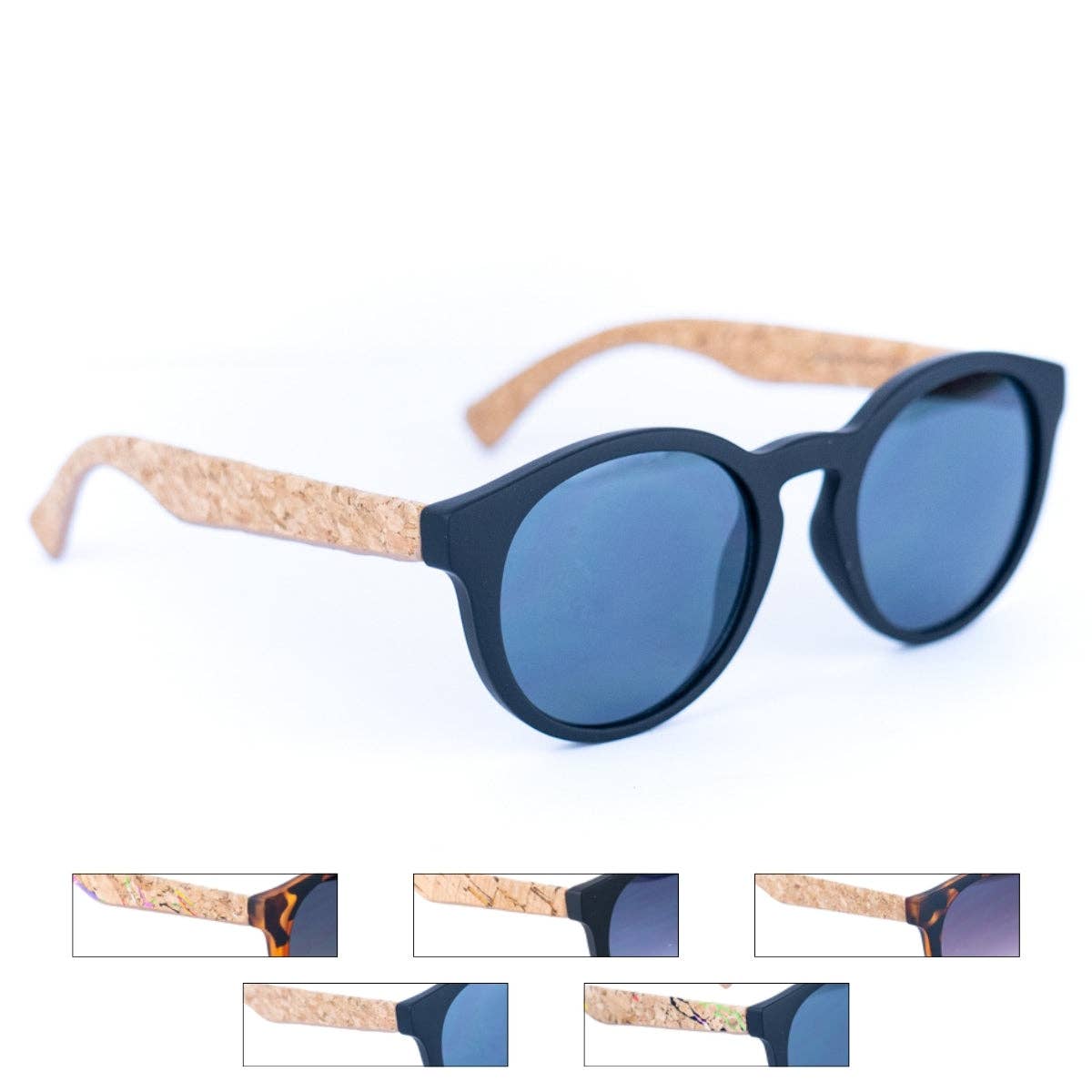 Women's Cork Sunglasses with UV Protection Lenses(Including case)