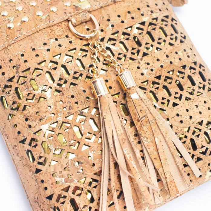 Cork Crossbody Bag Detail View