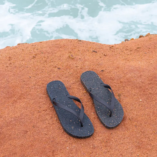 Eco-Friendly Recycled Cork and Rubber Flip-Flops