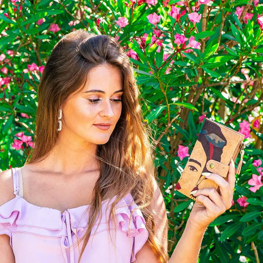 Frida Kahlo Cork Wallet Rfid