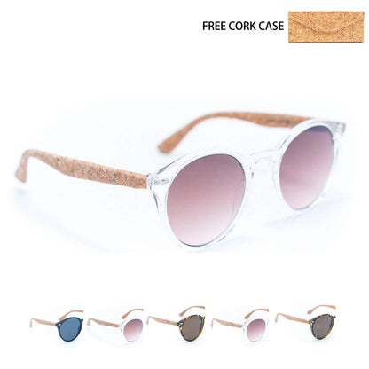 Cork Sunglasses with Uv Protection Lenses (Including Case)