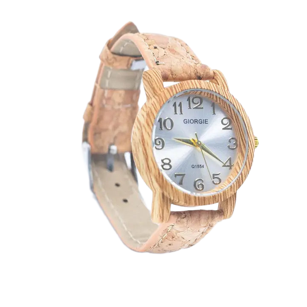 Natural Cork Strap Watch