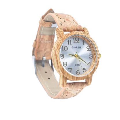 Natural Cork Strap Watch