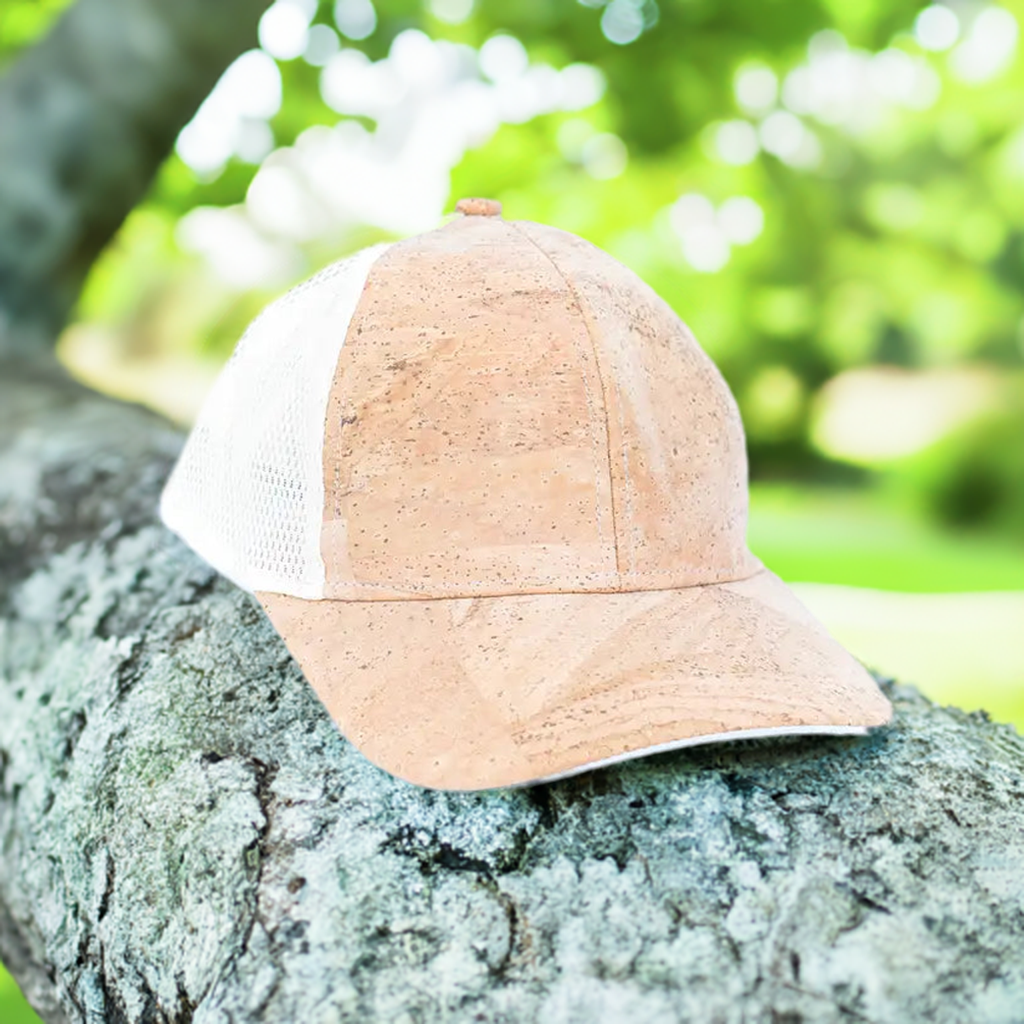 Cork Baseball Cap with Breathable Mesh