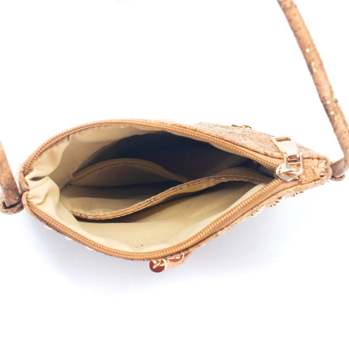 Cork Crossbody Bag Open View