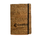 Cork notebook with elastic closure in A5 size