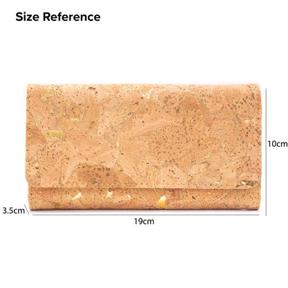 Natural Cork Bifold Smart Vegan Wallet