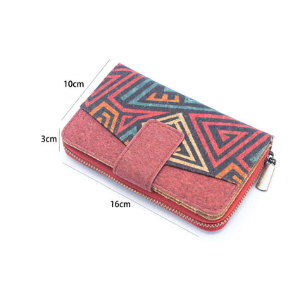 Cork Card Wallet Mini-Flap Printed