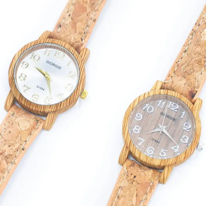 Natural Cork Strap Watch